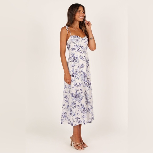 PETAL & PUP AZELIA DRESS - BLUE FLORAL SIZE 8 B2903 - Picture 4 of 7